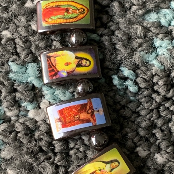 Hematite Saint Necklace - Picture 4 of 5